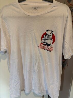 White Miller High Life Graphic Short-Sleeve Men’s T-Shirt size Large